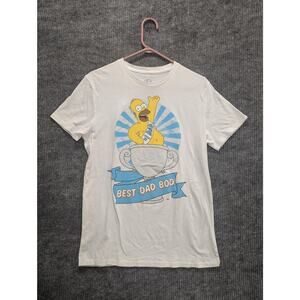 The Simpsons Men's and Big Men's Father's Day Graphic Tee Short Sleeve Size M